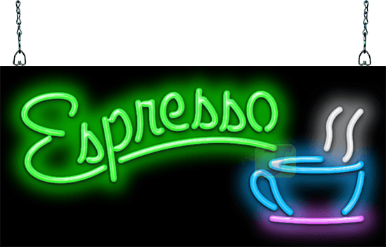 Espresso with Espresso Graphic Neon Sign