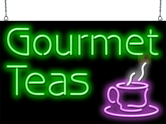 Gourmet Teas Neon Sign