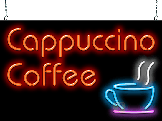 Cappuccino & Coffee Neon Sign