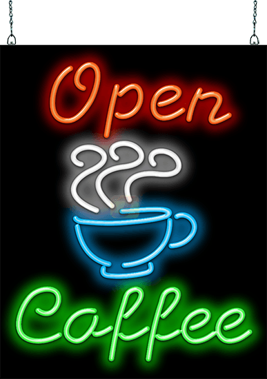 Coffee Open Neon Sign