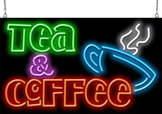 Tea & Coffee XL Neon Sign