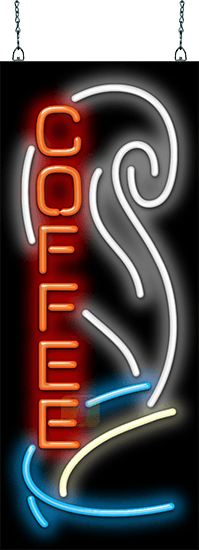 Coffee Vertical Neon Sign