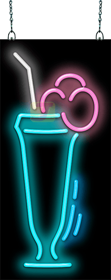 Soda Glass Neon Sign