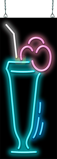 Soda Glass Neon Sign