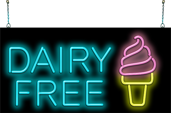 Dairy Free Neon Sign
