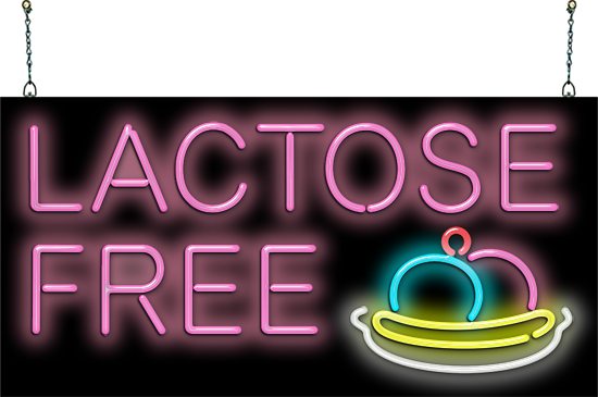 Lactose Free Neon Sign