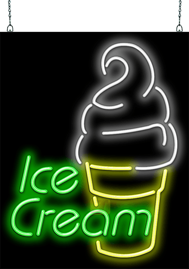 Soft Serve Ice Cream Neon Sign