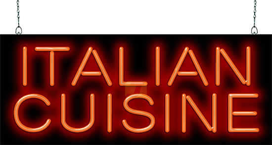 Italian Cuisine Neon Sign