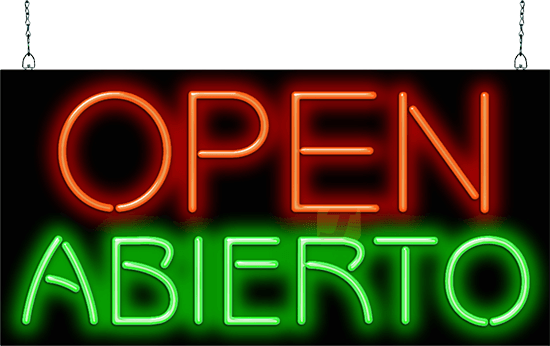 Abierto Open Neon Sign