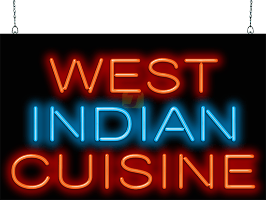 West Indian Cuisine Neon Sign