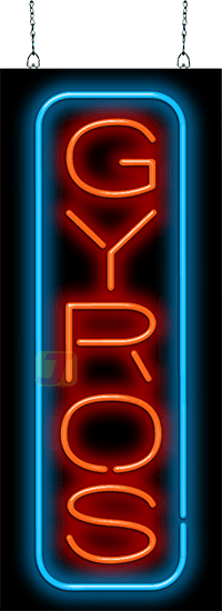 Gyros Neon Sign Vertical
