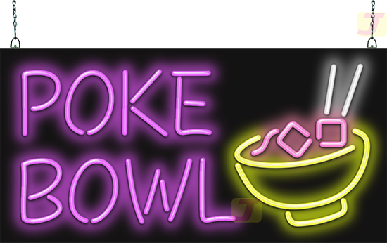 Poke Bowl Neon Sign