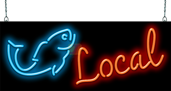 Local Fish Neon Sign