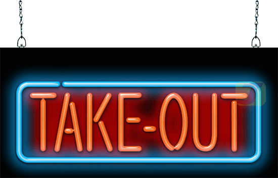 Take-Out Neon Sign