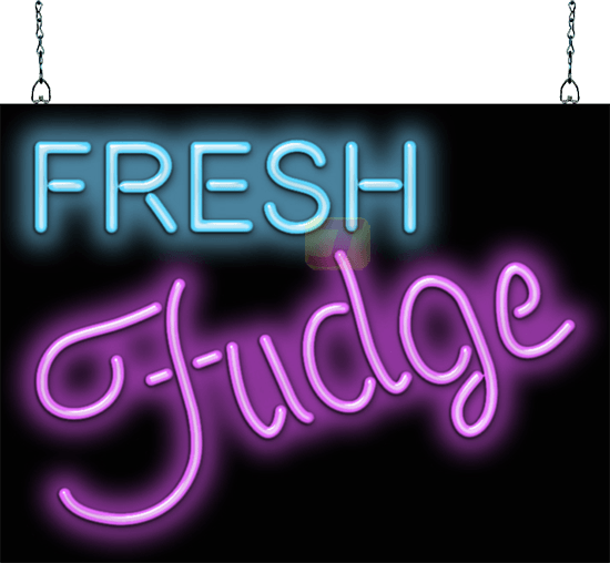 Fresh Fudge Neon Sign