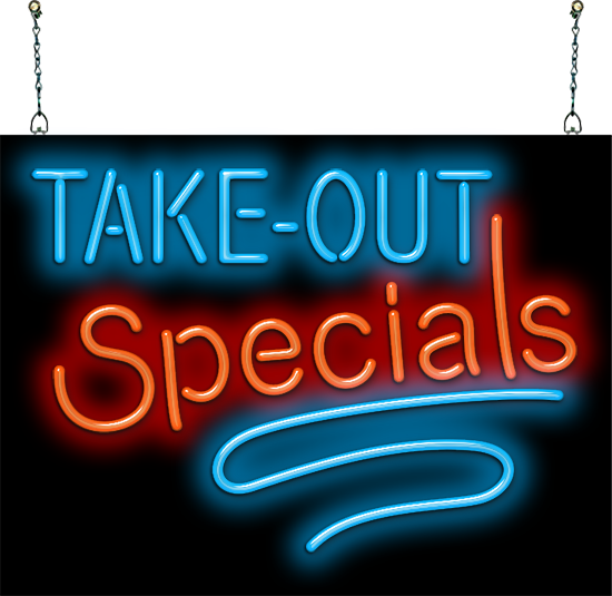 Take-Out Specials Neon Sign