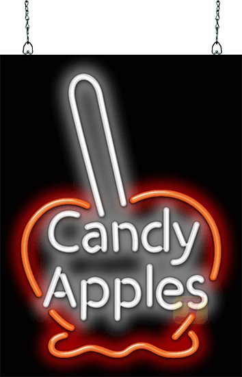 Candy Apples with Candy Apple Neon Sign