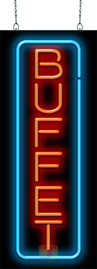 Buffet Neon Sign Vertical