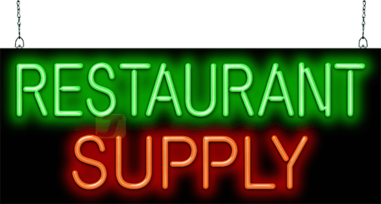 Restaurant Supply Neon Sign