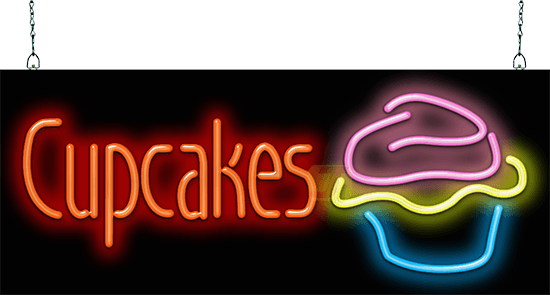 Cupcakes Neon Sign