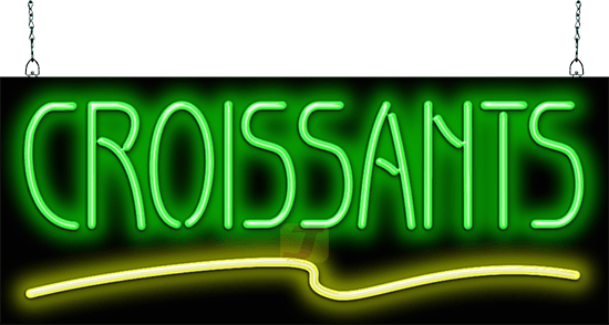 Croissants Neon Sign