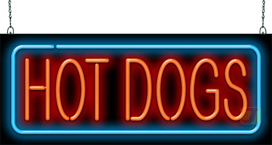 Hot Dogs Neon Sign