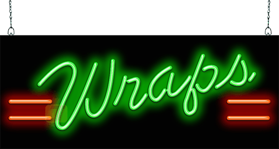 Wraps Neon Sign
