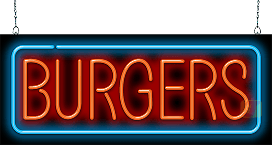 Burgers Neon Sign