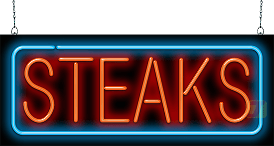 Steaks Neon Sign