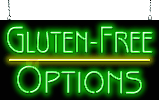 Gluten Free Options Neon Sign