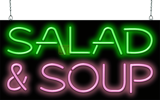 Soup and Salad Neon Sign