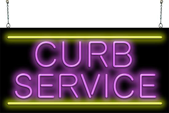 Curb Service Neon Sign