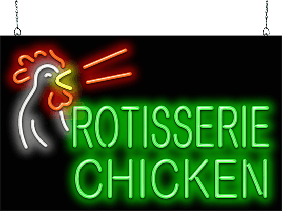 Rotisserie Chicken Neon Sign