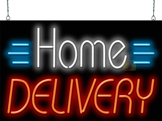Home Delivery Neon Sign