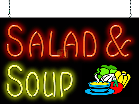 Salad & Soup Neon Sign