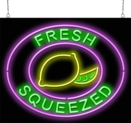Fresh Squeezed Lemonade Neon Sign