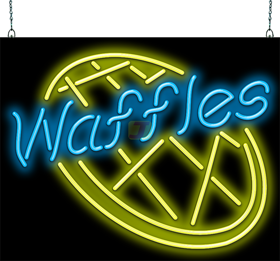 Waffles Neon Sign