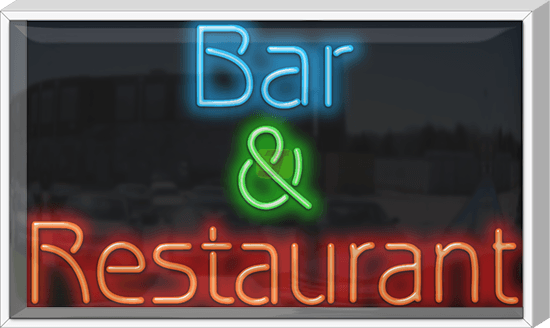 Outdoor XL Bar & Restaurant Neon Sign