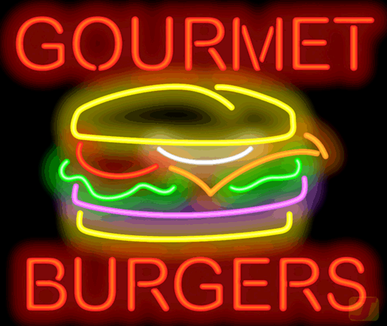 Gourmet Burgers Neon Sign | FG-80-01 | Jantec Neon