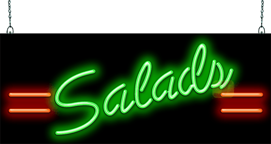 Salads Neon Sign