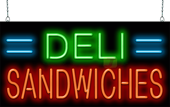 Deli Sandwiches Neon Sign