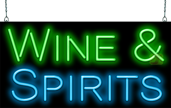 Wine & Spirits Neon Sign