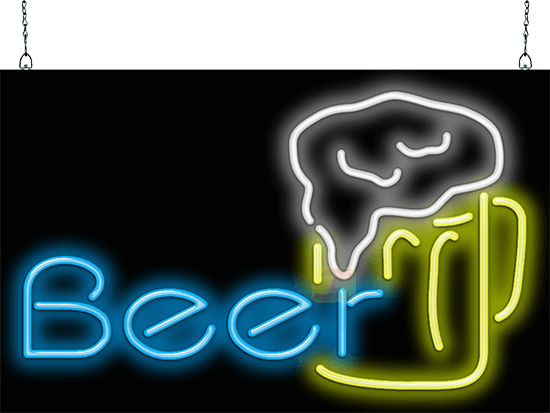 Beer with Mug Neon Sign