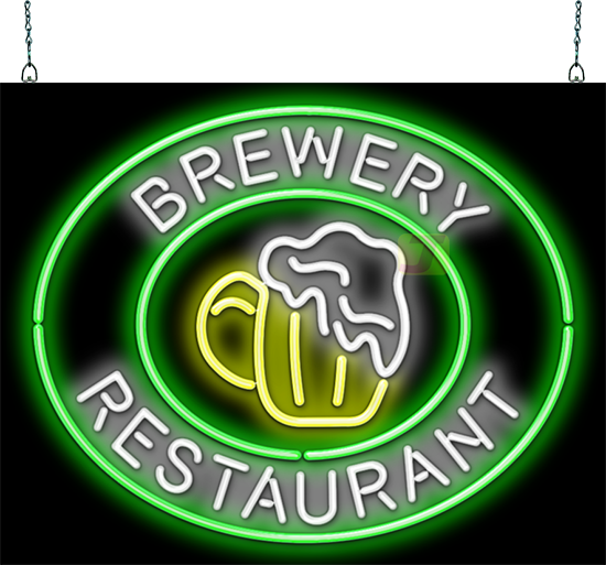 Brewery Restaurant Neon Sign