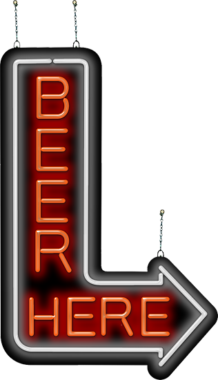 Beer Here Neon Sign