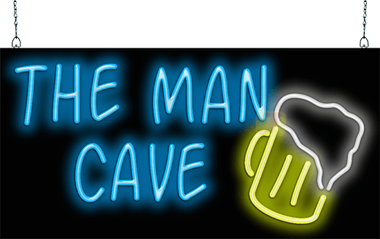 neon man cave signs