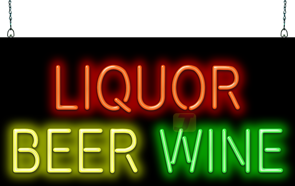 Liquor Beer Wine Neon Sign