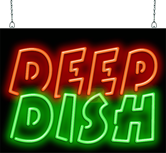 Deep Dish Neon Sign