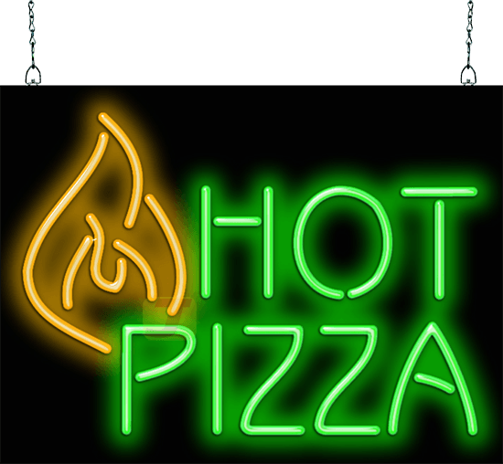 Hot Pizza Neon Sign