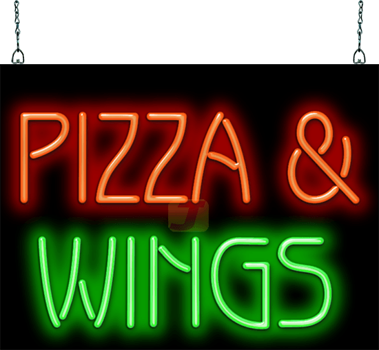 Pizza & Wings Neon Sign